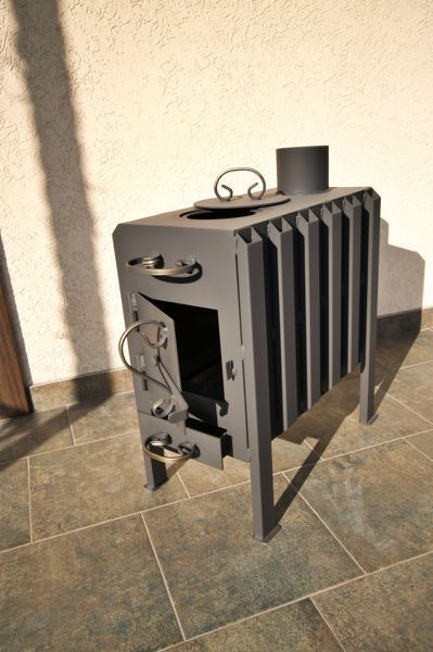 Буржуйка 3 мм з елементами ковки двокамерна | GrillCraft UA 2 фото