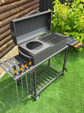 Мангал-гриль Стандарт 75 см зі сталі 4 мм | GrillCraft UA 6 фото