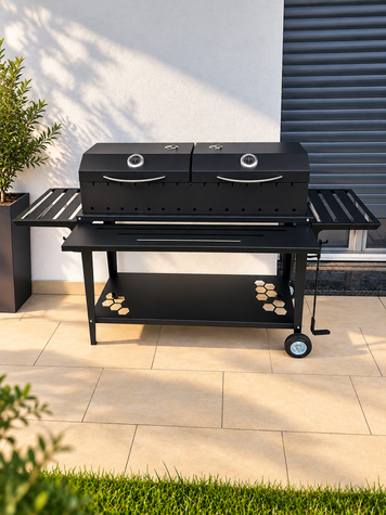 GrillCraft Premium 100 &mdash; BBQ Комплекс, мангал-гриль 100 см, 4 мм, до 15 шампурів Premium 100 фото
